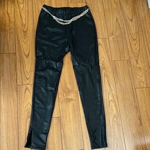 Generation Love Black Faux Leather Pants